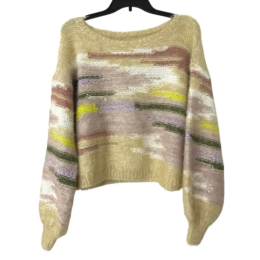 Pilcro Multicolor Fuzzy Sweater - Picture 4 of 13